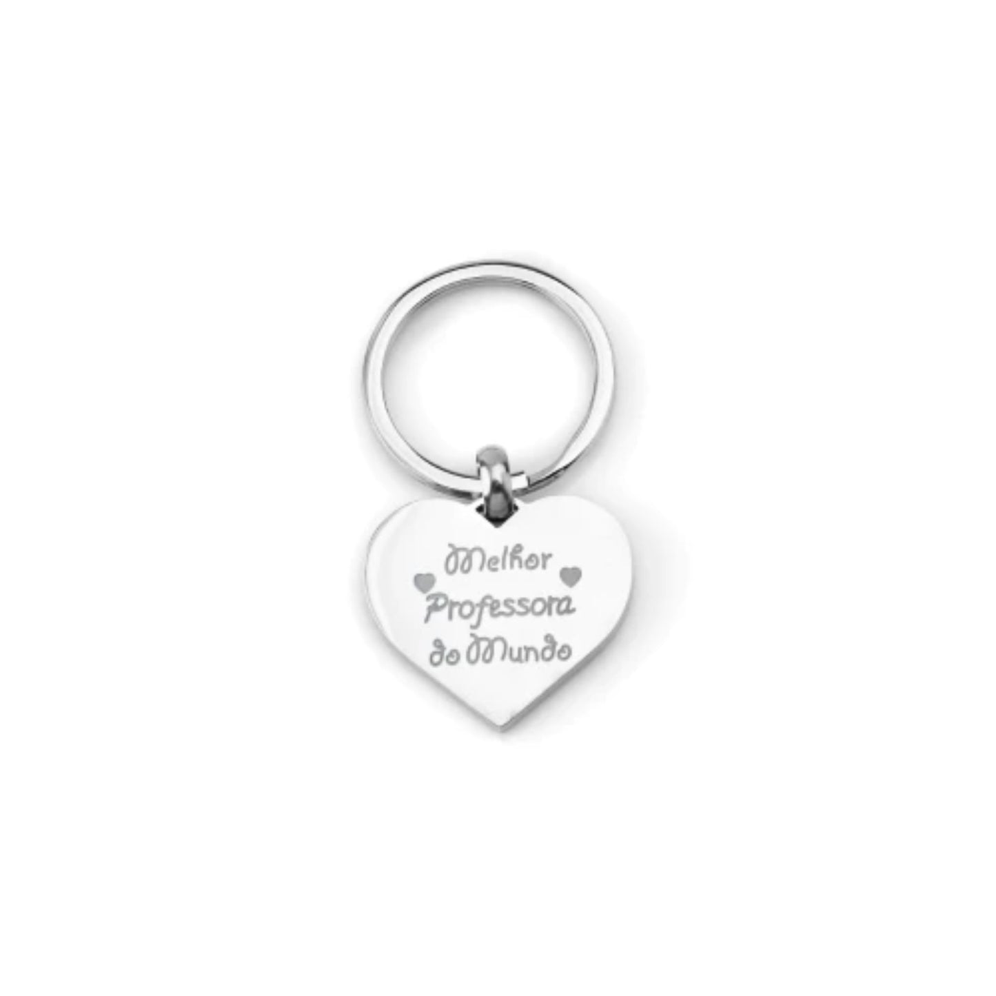 Porta-Chaves Aço "Melhor Professora do Mundo"